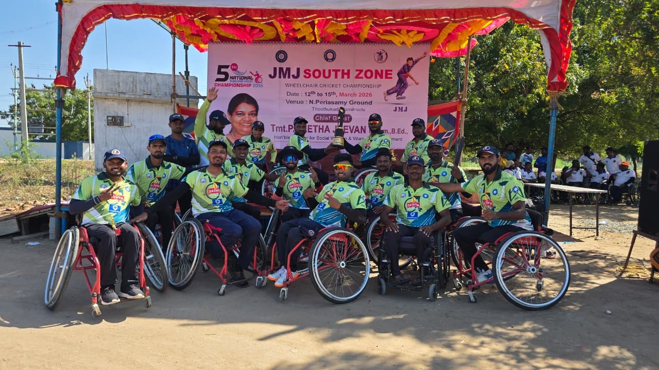 Teams at the South Zone leg of the 5th National Wheelchair Cricket Championship 2026