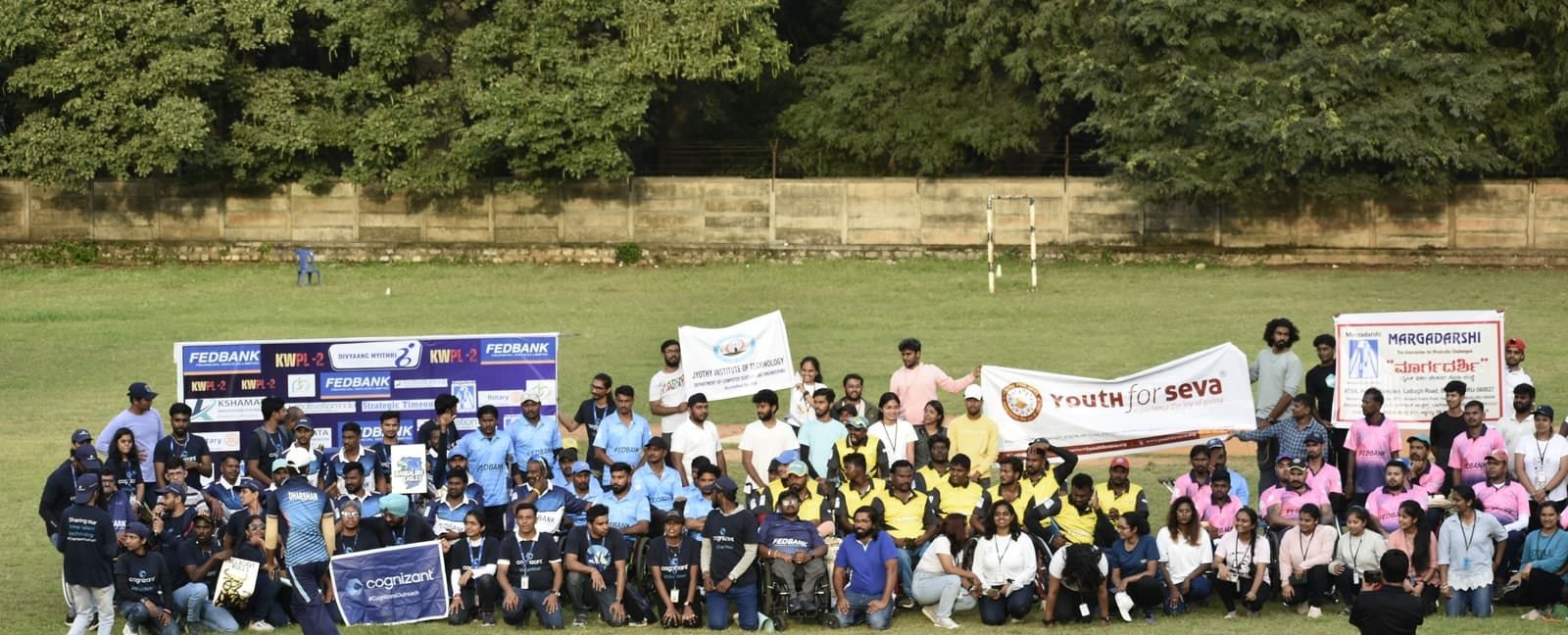 Karnataka Wheelchair Premier League Season 2 — teams, sponsors, and volunteers together on the ground